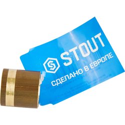 Гильза монтажная Stout 20 мм латунь