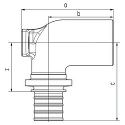 Водорозетка Rehau RX plus 16 мм x 1/2