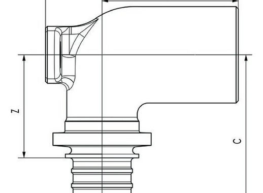 Водорозетка Rehau RX plus 16 мм x 1/2