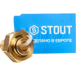 Переходник евроконус с накидной гайкой Stout 3/4