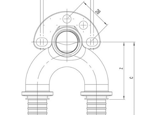 Водорозетка Rehau RX plus 16 мм x 1/2