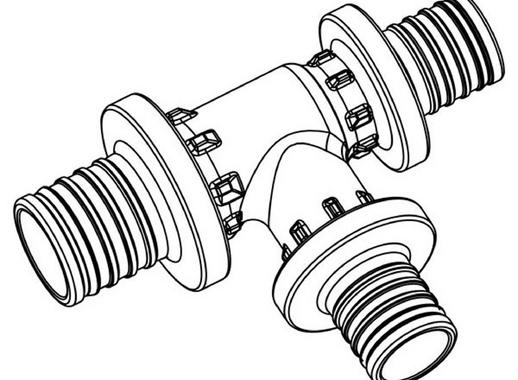 Тройник Rehau PX 25х20х20 мм, полифенилсульфон 160085