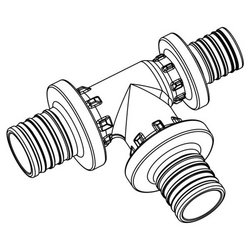 Тройник Rehau PX 32х32х20 мм, полифенилсульфон 160074