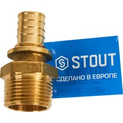 Переходник с наружной резьбой Stout 1