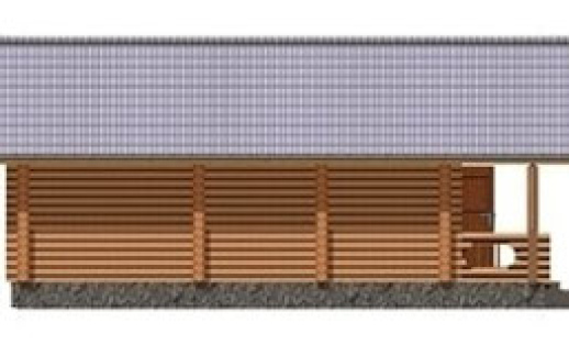 Проект деревянной бани из бревна Б-4.