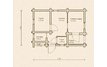 Проект деревянной бани из бревна Б-23.