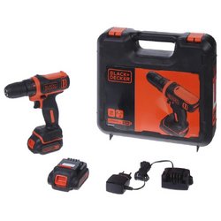 Дрель-шуруповерт аккумуляторная Black&Decker BDCDD12 10.8 В Li-ion, 2х1.5 Ач