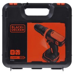 Дрель-шуруповерт аккумуляторная Black&Decker BDCDD12 10.8 В Li-ion, 2х1.5 Ач