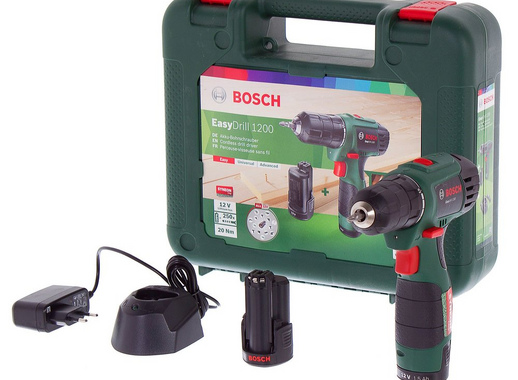 Шуруповерт аккумуляторный Bosch EasyDrill 1200 12 В Li-Ion, 2х1.5 Ач