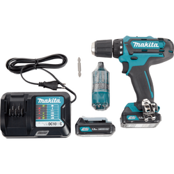 Аккумуляторная дрель-шуруповерт Makita DF331DWYE4 10.8В Li-ion ,2х1.5Ач