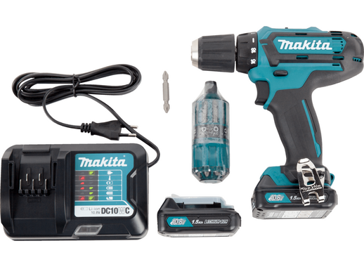 Аккумуляторная дрель-шуруповерт Makita DF331DWYE4 10.8В Li-ion ,2х1.5Ач