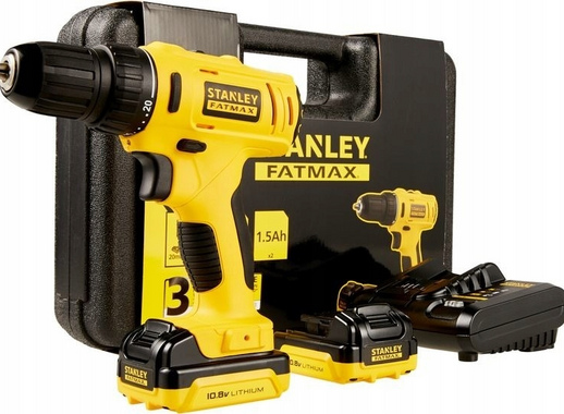 Шуруповерт Stanley Fatmax FMC011S2 10.8 В Li-Ion, 1.5 Ач