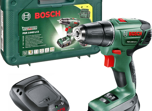 Шуруповерт аккумуляторный Bosch PSR 1440 LI-2 14.4 в Li-Ion, 4х1.5 Ач