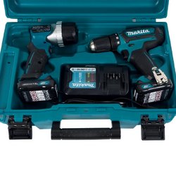 Аккумуляторная дрель-шуруповерт Makita DF331DWYL1 12В Li-ion, 2х1.5 Ач, с фонарём