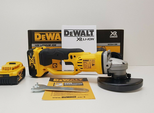 Углошлифовальная машина (болгарка) Dewalt DCG412N, 18 В, 125 мм