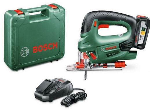 Электролобзик Bosch PST 18 Li Set, 18 В Li-ion