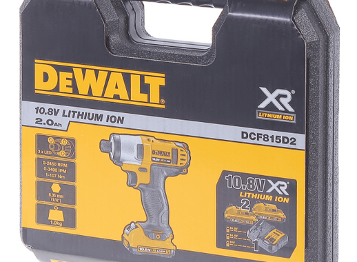 Ударный гайковерт аккумуляторный Dewalt DCF815D2 10.8 В Li-ion, 2x2 Ач