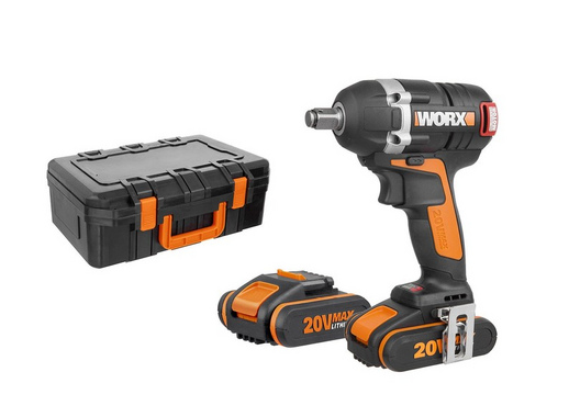 Гайковерт аккумуляторный Worx WX279 20В Li-ion 2x2 Ач