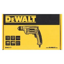 Дрель сетевая безударная Dewalt DW217, 701 Вт