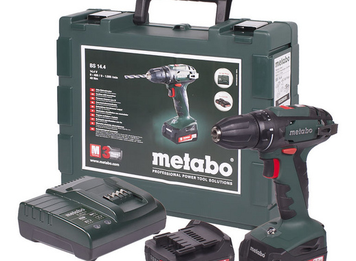 Дрель-шуруповёрт Metabo BS14.4 14.4 В Li-ion, 2x1.5 Ач