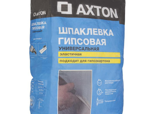 Шпаклёвка гипсовая Axton, 25 кг