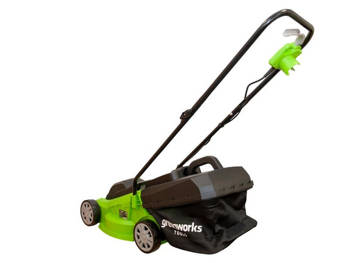 Газонокосилка электрическая GreenWorks GLM1232, 1200 Вт, 33 см