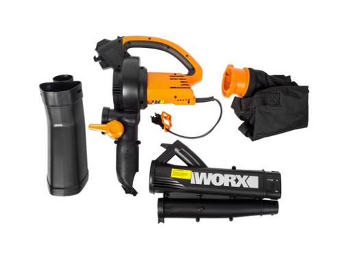 Пылесос-воздуходувка садовый электрический Worx WG505E 3000 Вт