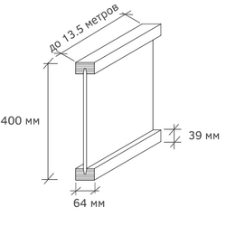 Балка ICJ-400L 64х39 мм LVL брус