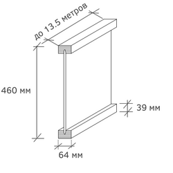 Балка ICJ-460L 64х39 мм LVL брус