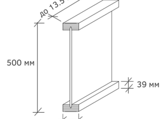 Балка ICJ-500L - 89 мм 89х39 мм LVL брус