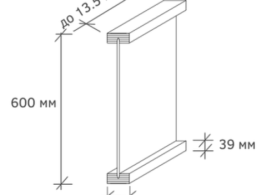 Балка ICJ-600L - 89 мм 89х39 мм LVL брус