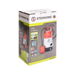 Насос погружной дренажный Sterwins DW-3 для грязной воды, 13500 л/час