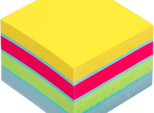 Стикеры Post-it Original Весна 51х51 мм неоновые 3 цвета (1 блок, 400 листов)