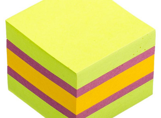 Стикеры Post-it Original Весна 51х51 мм неоновые 3 цвета (1 блок, 400 листов)