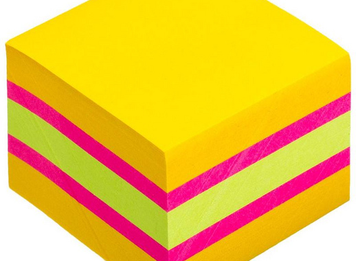 Стикеры Post-it Original Лето 51х51 мм неоновые 3 цвета (1 блок, 400 листов)