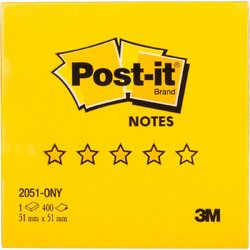 Стикеры Post-it Original Лето 51х51 мм неоновые 3 цвета (1 блок, 400 листов)