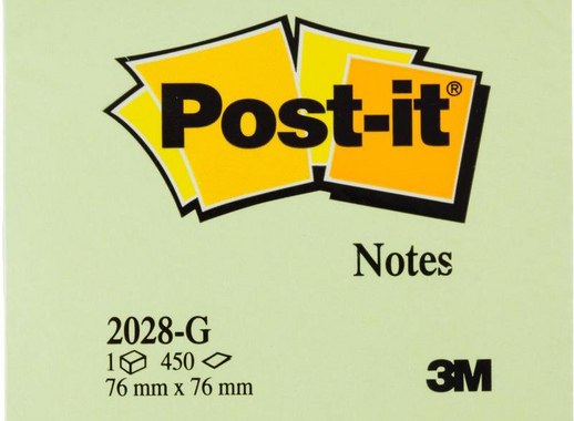 Стикеры Post-it Original 76x76 мм пастельные 5 цветов (1 блок, 450 листов)