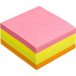 Стикеры Post-it Basic 76х76 мм неоновые 4 цвета (1 блок, 400 листов)