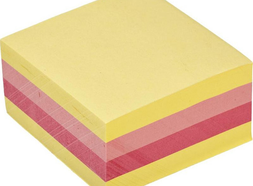 Стикеры Post-it Original Осень 76х76 мм пастельные 3 цвета (1 блок, 400 листов)