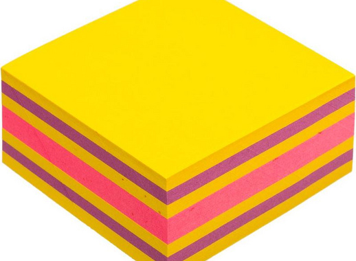 Стикеры Post-it Super Sticky Бабл гам 76x76 мм неоновые 3 цвета (1 блок, 360 листов)