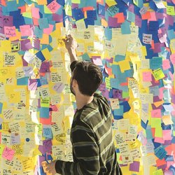 Стикеры Post-it Original Зима 51х51 мм неоновые 3 цвета (1 блок, 400 листов)