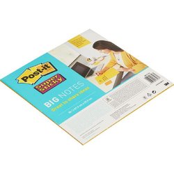 Стикеры Post-it Super Sticky BN11 279х279 мм неоновые желтые (1 блок, 30 листов)