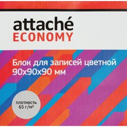 Блок для записей Attache Economy 90x90x90 мм разноцветный (плотность 65 г/кв.м)