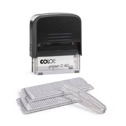 Штамп самонаборный Colop Printer C40-Set-F пластиковый 6/4 строки