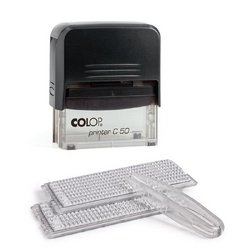 Штамп самонаборный Colop Printer C50-Set-F пластиковый 8/6 строк