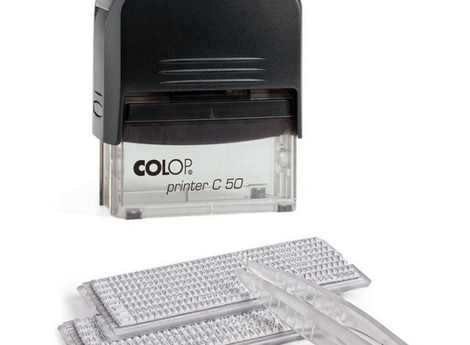 Штамп самонаборный Colop Printer C50-Set-F пластиковый 8/6 строк