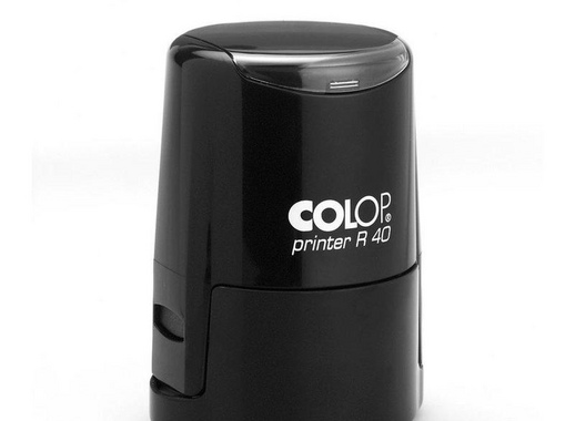 Оснастка для печати круглая Colop Printer R40 40 мм с крышкой черная