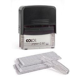 Штамп самонаборный Colop Printer C60-Set-F пластиковый 9/7 строк