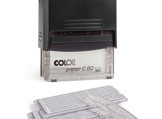 Штамп самонаборный Colop Printer C60-Set-F пластиковый 9/7 строк