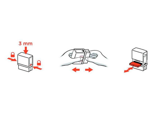 Штамп самонаборный Colop Printer 20-3-Set пластиковый с персонализацией 3 строки